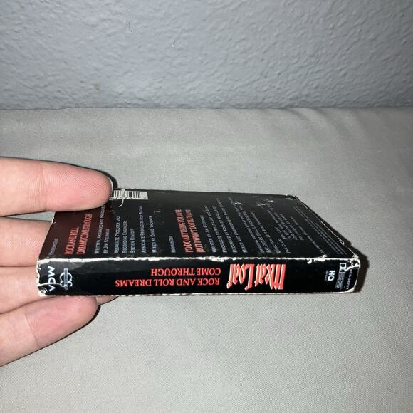 Tape Used Meat Loaf Rock And Roll Dreams Come Through Cassette 1 Single 1 Live - Picture 4 of 6